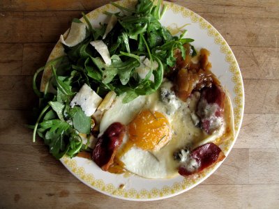 Trứng chiên kiểu Ý ( Oeuf au plat à l'italienne )  Gacari15