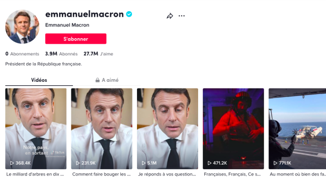 TikTok bannit Emmanuel Macron Imag1737