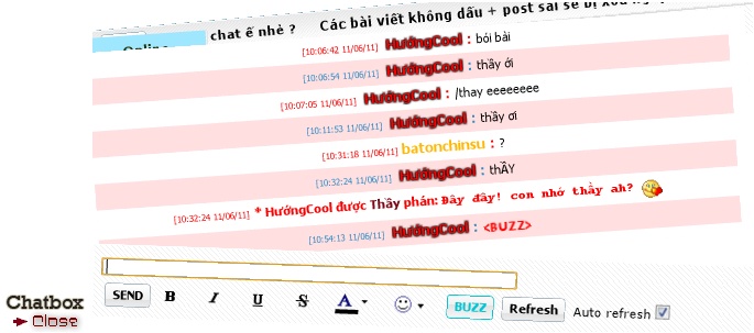 [FM] Chatbox loại 3 - có buzz rung màn hình Chatbo12