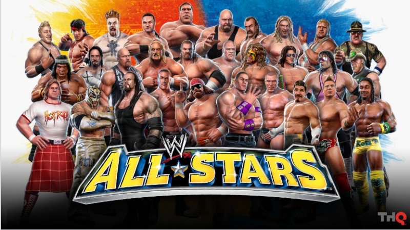 wwe all stars poster & roster 10010