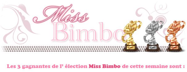 LES GAGNANTES DE CETTE SEMAINE A L'ELECTION MISS BIMBO. Header10
