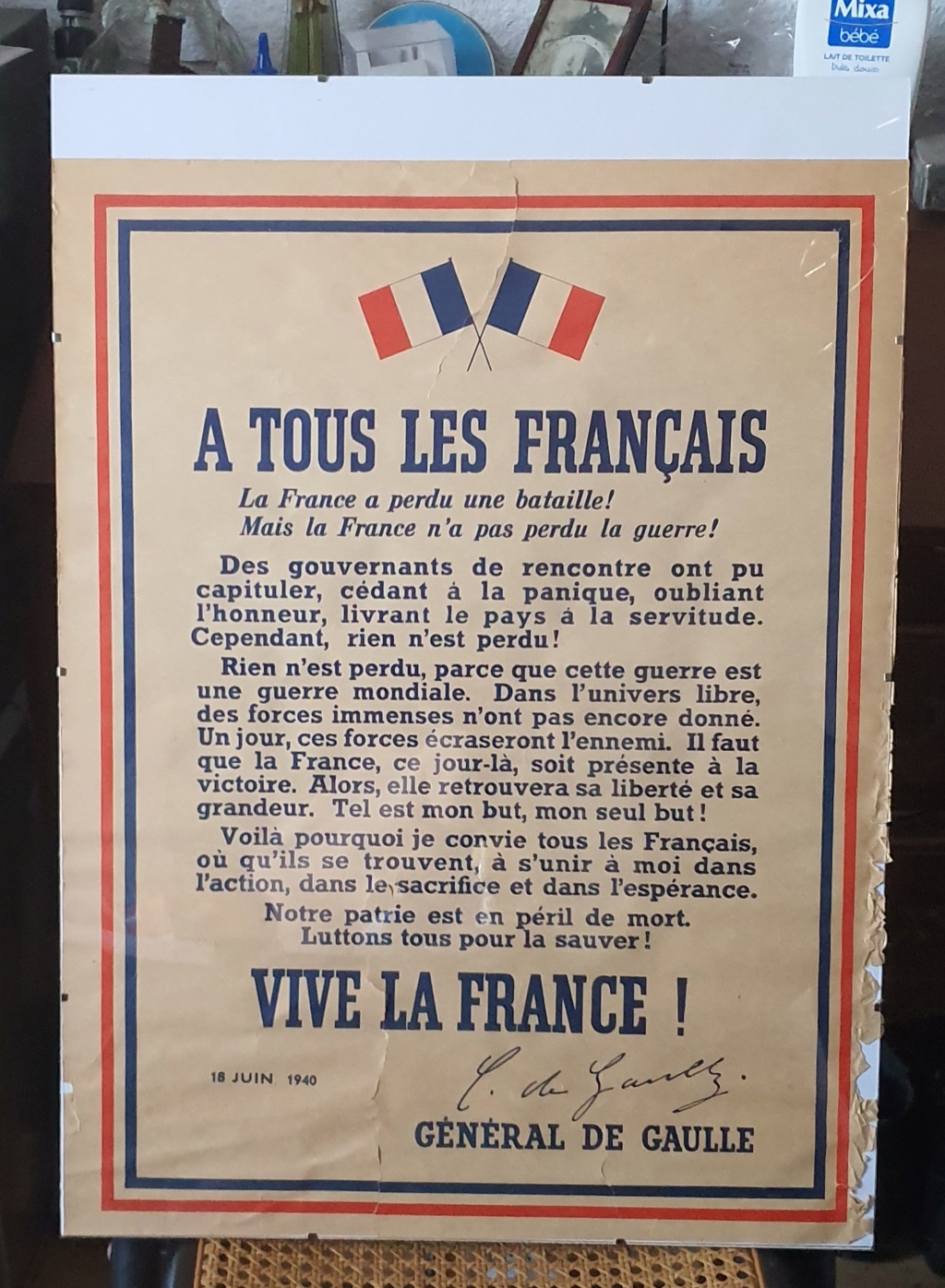 Affiche tous les français 1940