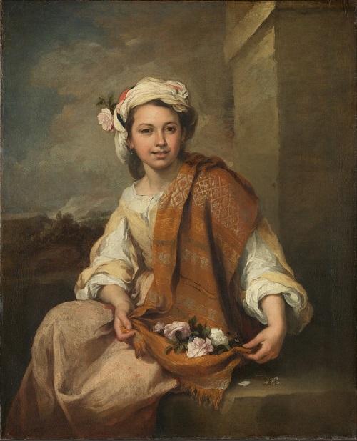  Muchacha con Flores-Murillo Murill10