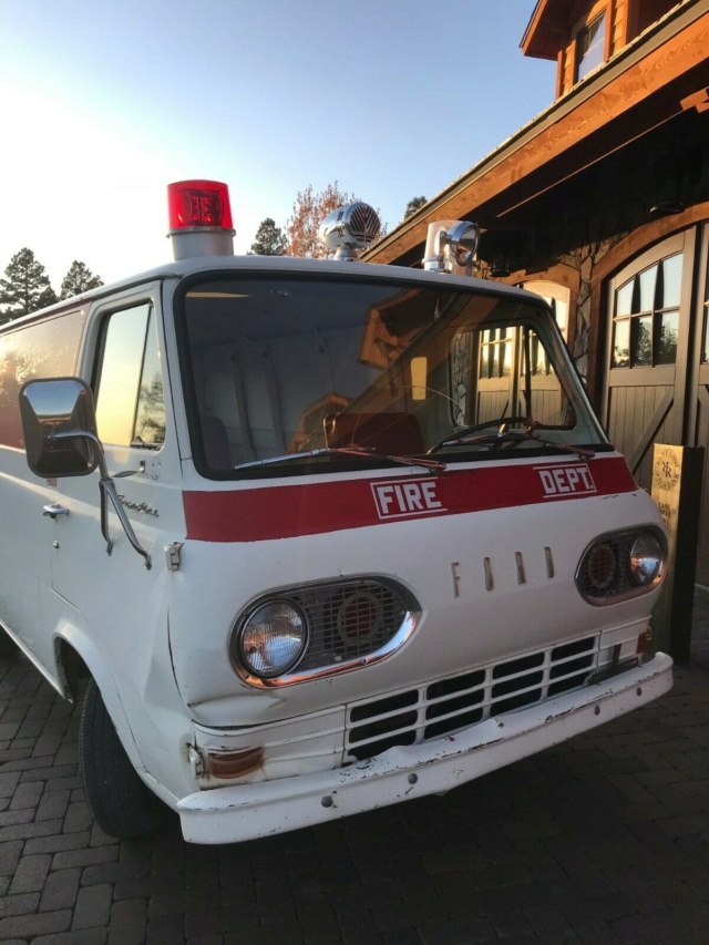 64 Econo Fire and Rescue Van - Tierra Amarilla, NM - Ebay - $6000 Starting Bid Required 64econ91