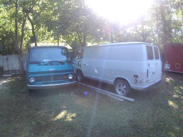 Two 69 Chevy Vans - Palisades, NJ (One Parts Van) - $5500 69che206