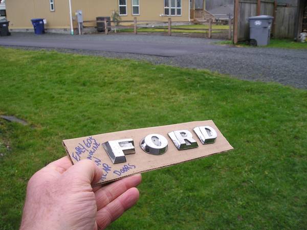 F-O-R-D Rear Door Letters - Eatonville, WA - $55 Fordre10