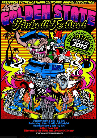 Golden State Pinball Festival May 17-19 (Not a Van Event but has A van in the ad) Golden10