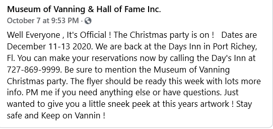 Museum Of Vanning 2020 Christmas Party Museum10