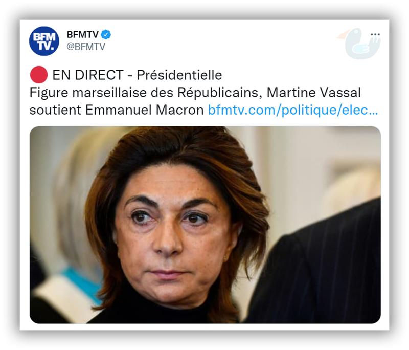 Vassal présidente LR des Bouches du Rhône soutient Macron Martin11