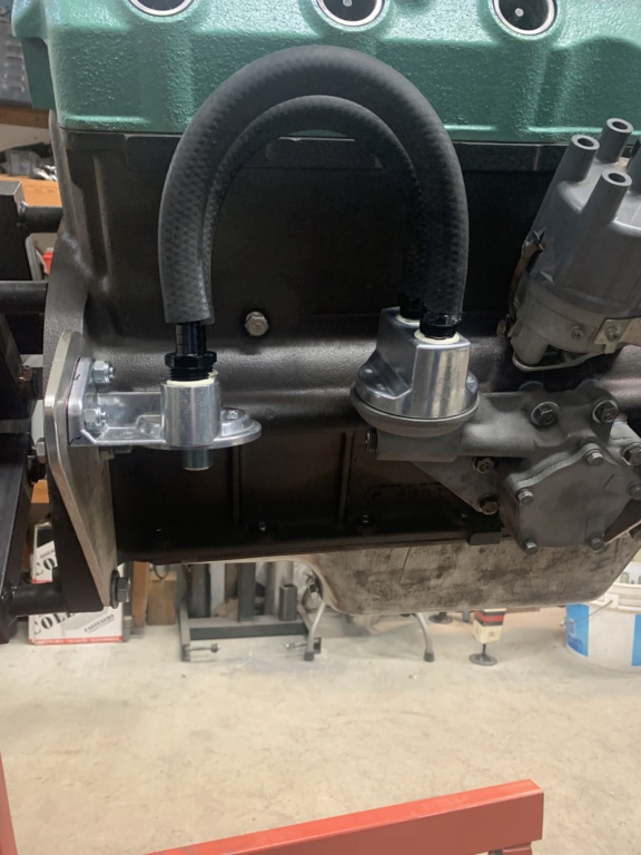 Oil filter relocation kit