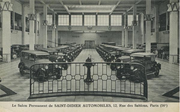 Gustave BAEHR: le Garage "SAINT DIDIER" à PARIS. Salon_13