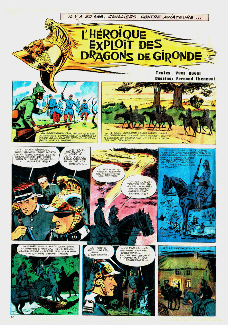  L'héroïque exploit des dragons de Gironde * dans la nuit du  10 septembre 1914  (* Gironde est le nom du lieutenant Gironde) Dragon10