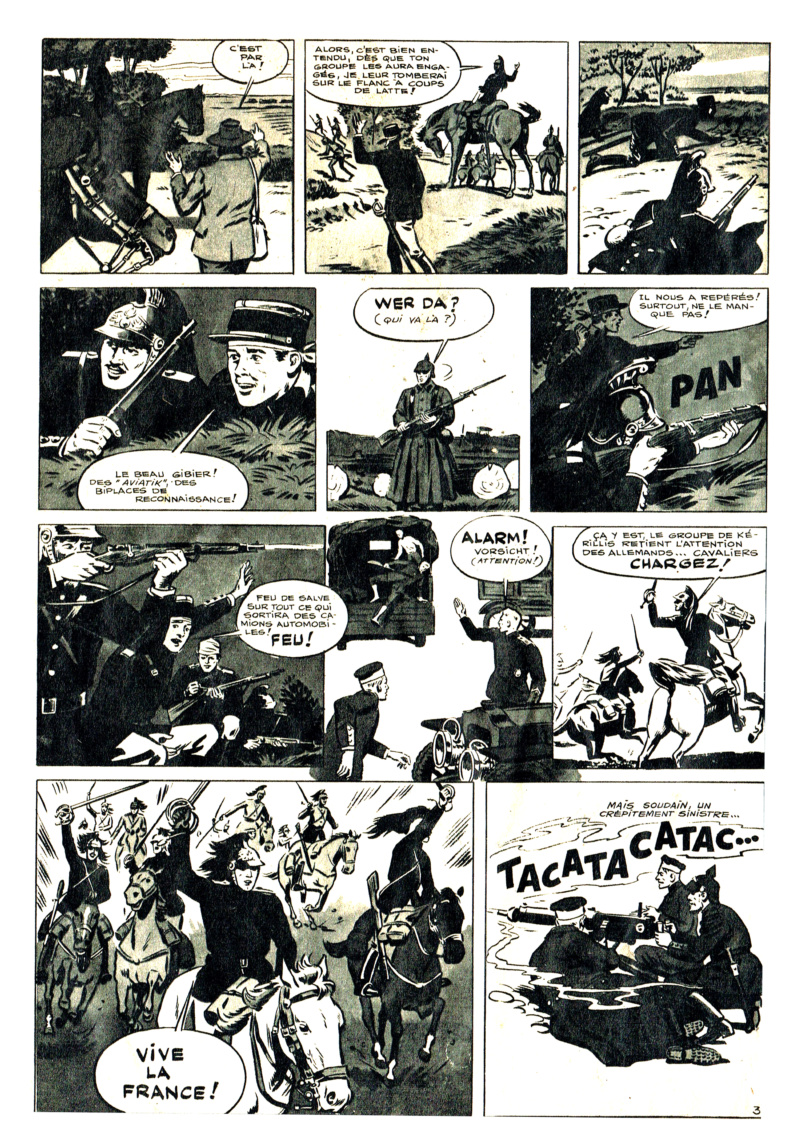 L'héroïque exploit des dragons de Gironde * dans la nuit du 10 septembre 1914 (* Gironde est le nom du lieutenant Gironde) Dragon12