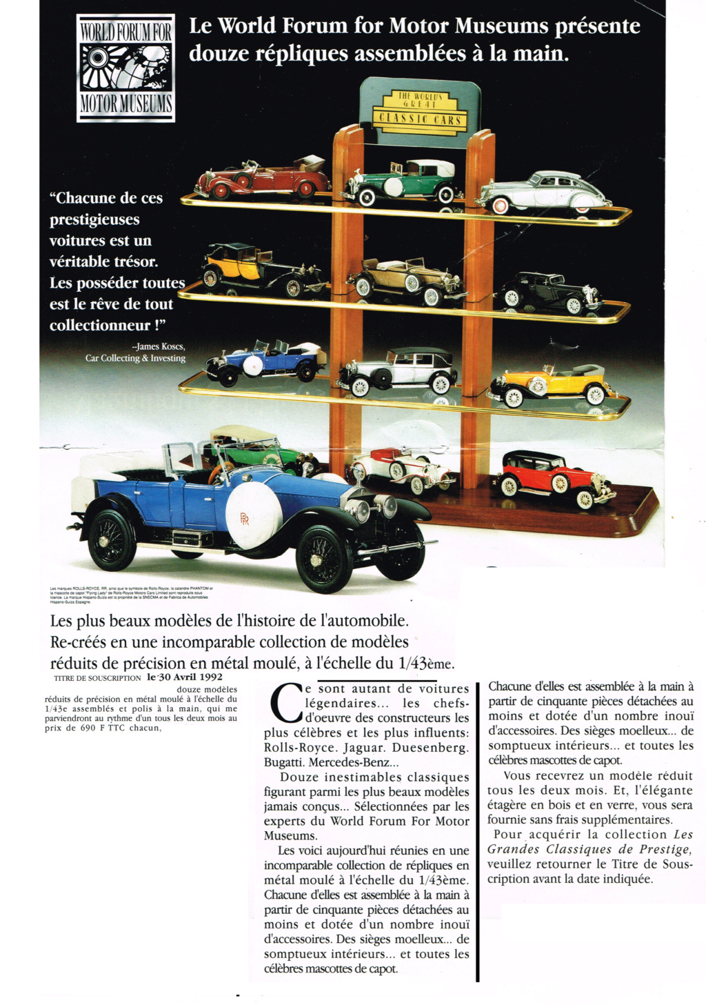 présentation - [MEDAILLIER FRANKLIN 1992 ] présentation collection voitures de prestige Frankl12