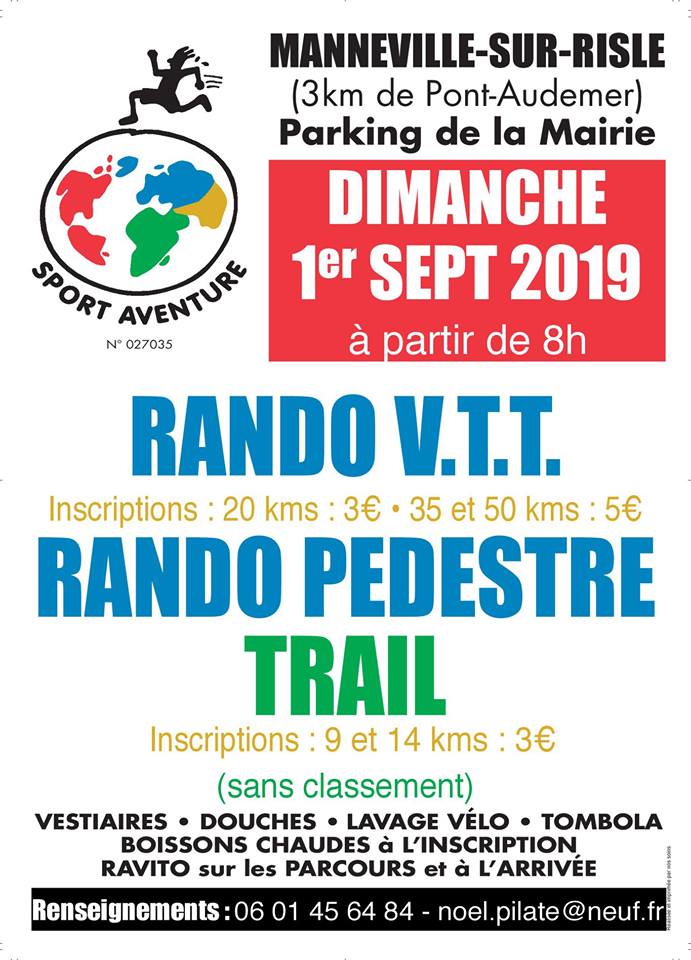 [Dimanche 1er septembre 2019]- La "Mannevillaise" 4ème édition, au-dessus de Pont-Audemer. 67758710