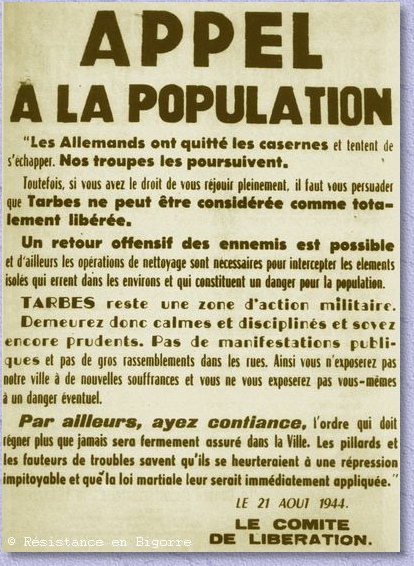 Samedi 24 Août 2024 Libération de Lourdes (ANNULATION) Wp38f210