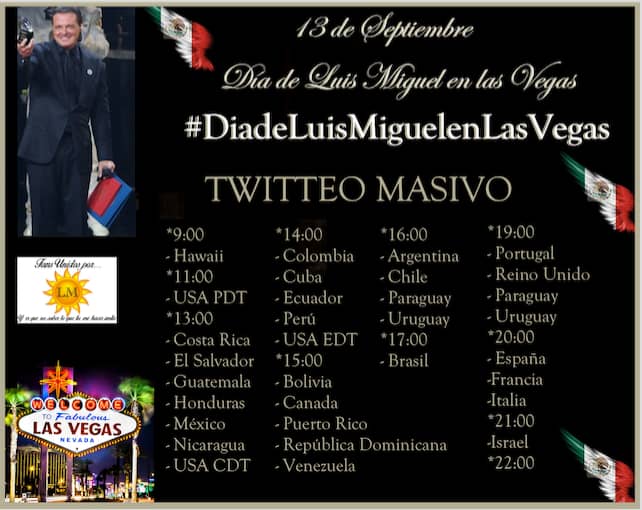 #DiadeLuisMiguelenLasVegas & @LatinAmas LUIS MIGUEL #TourFavorito Whatsa19
