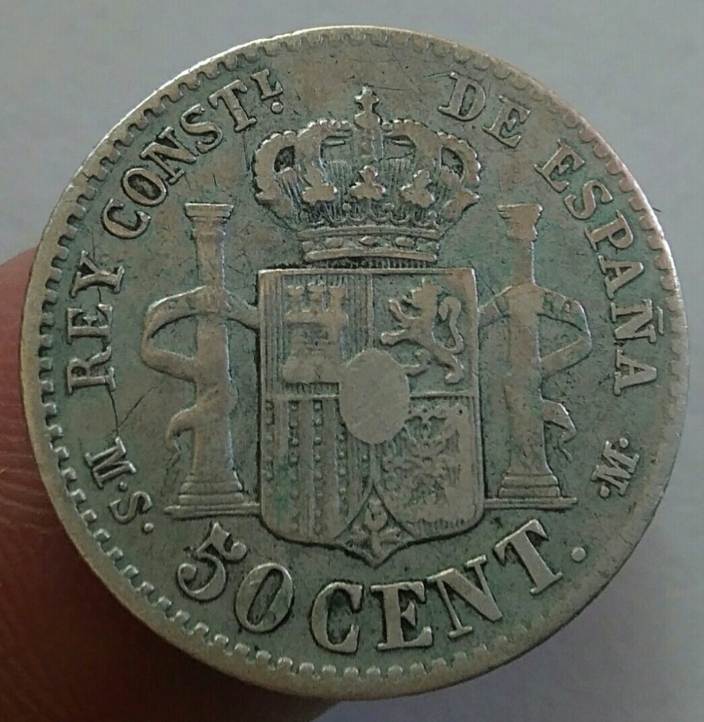 Alfonso Xll 50 centimos 1885 *8*6 Img_2038