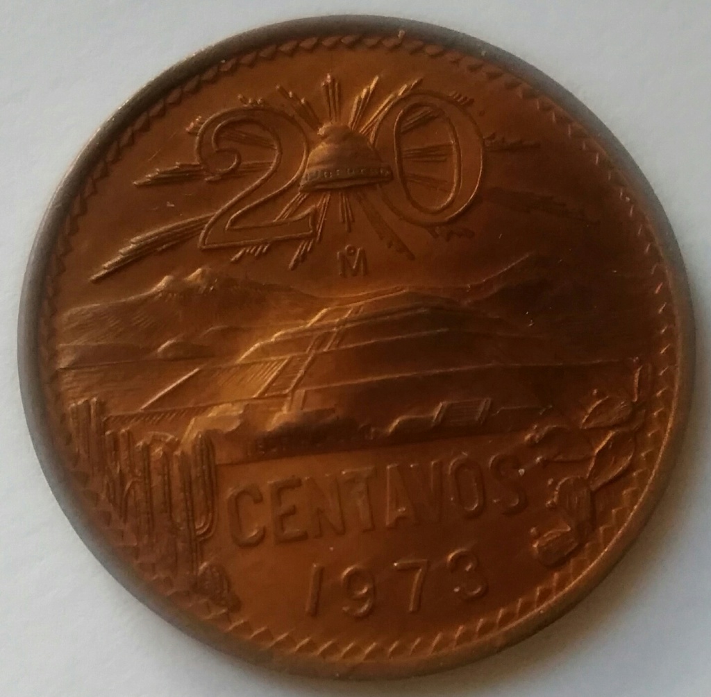 20 centavos de 1973. Estados Unidos Mexicanos. Img_2130