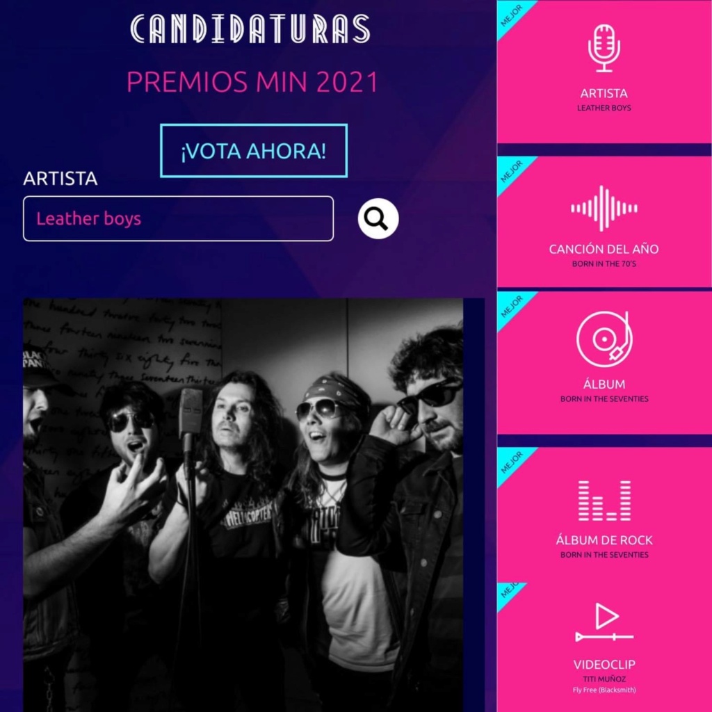 Leather Boys nuevo disco “Born in the 70’s”(YA A LA VENTA). Nominados a los premios MIN. Próximo concierto 3 Julio Sala Son Cangas (Galicia). 00477f10