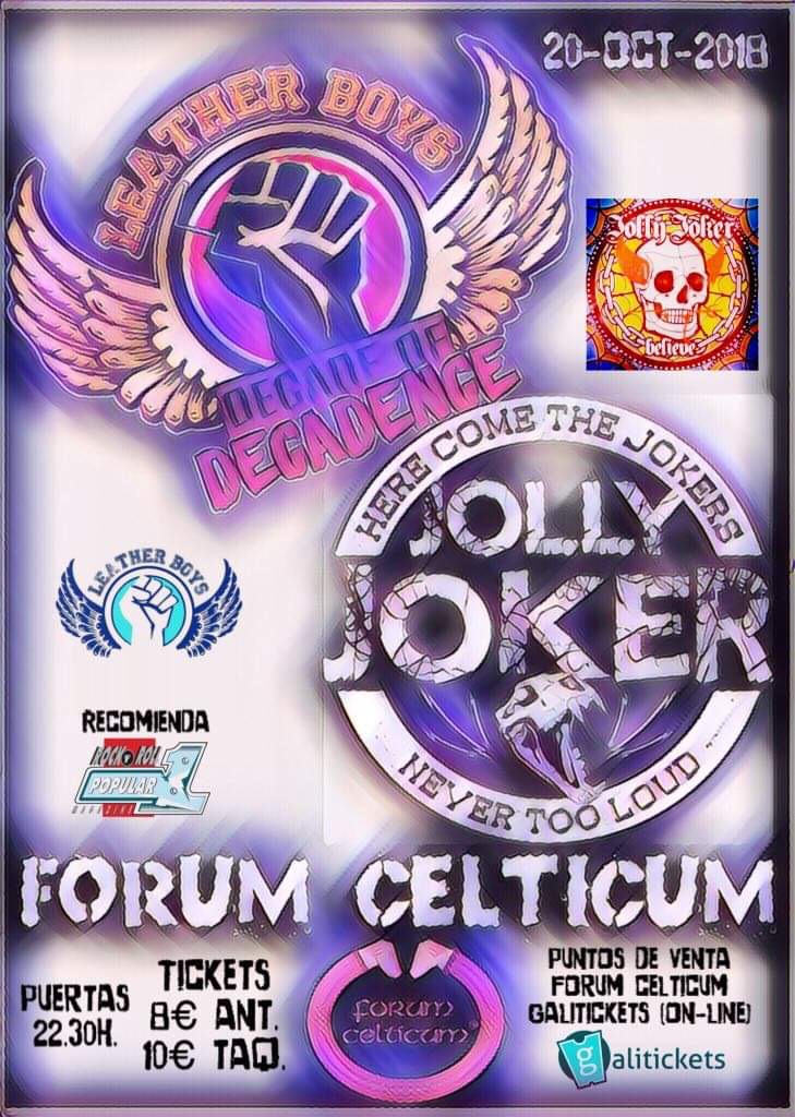 Leather Boys + Jolly Joker 20/10/2018 Sala Forum Celticum (La Coruña) A1637b10