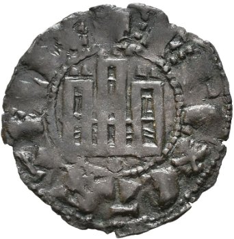 Dinero de Fernando IV Emisión de 1297. Smg_1124