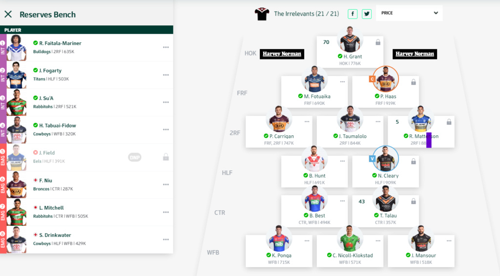 NRL Fantasy 2020 Part 65 - 60 Minutes, Fantasy edition - Page 39 Fantas12