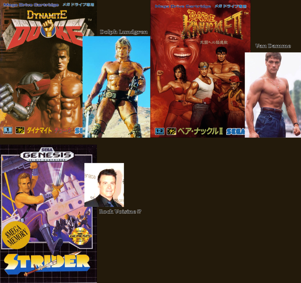 Les personalités posées sur des jaquettes Mega Drive (surement à leur insu) Covers10