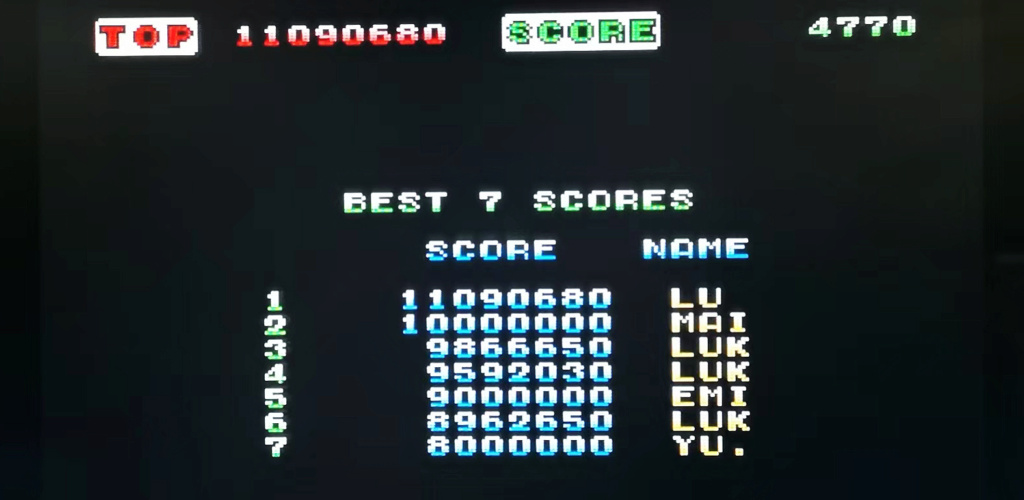 [SCORING] Space Harrier - PC Engine Sh111