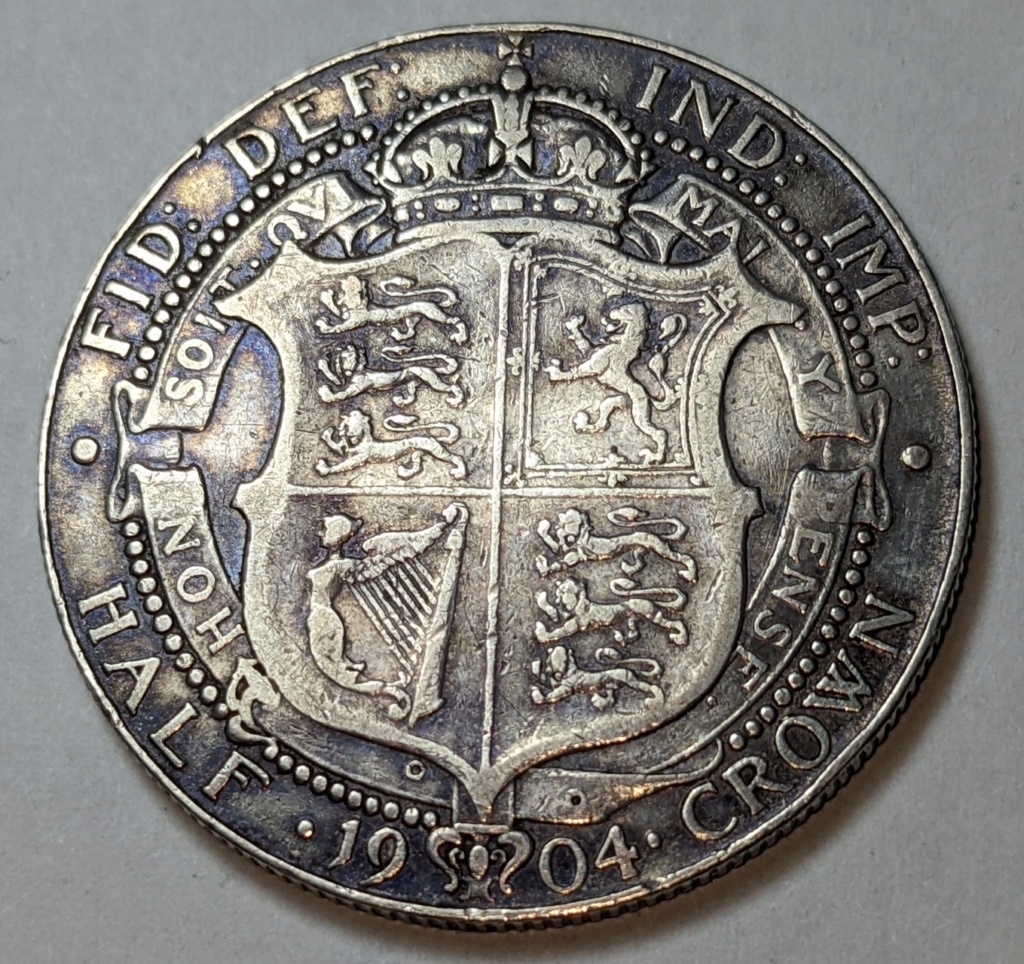 Reino Unido, ½ Corona de 1904 Halfcr11