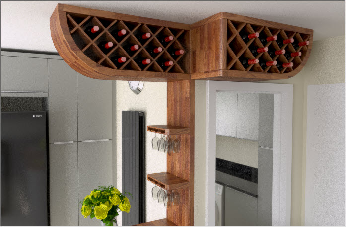 Bespoke Island Wine rack... Bespok10