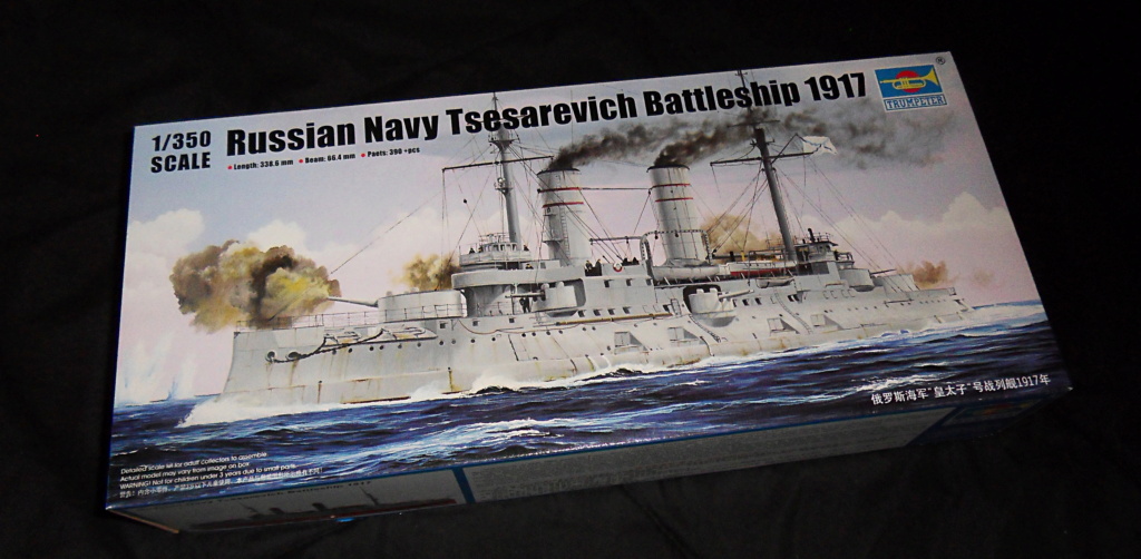 [TRUMPETER] Russian Navy Tsesarevich Battelship 1917 1/350ème Réf 05337 Colis_38