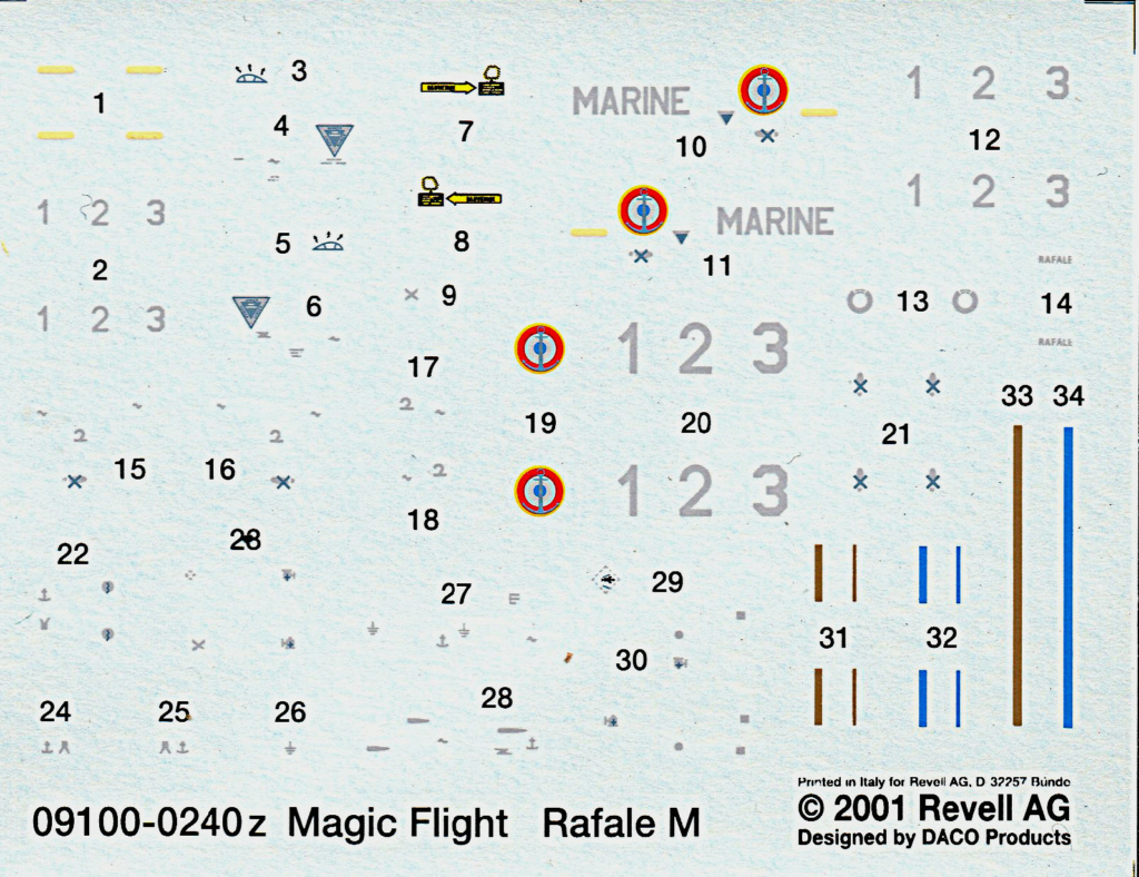 MAGICFLIGHT - [REVELL] DASSAULT RAFALE M MagicFlight 1/1447ME Réf 09100  Decals20