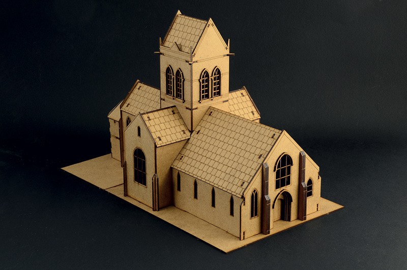 [ITALERI] L église  de SAINTE MERE 1/72ème  Réf 6199 Lk1hhf10