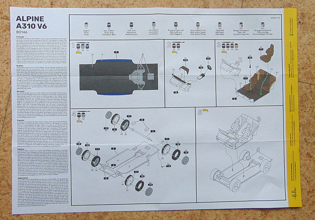 ALPINE A310 Réf 80146 Notice41