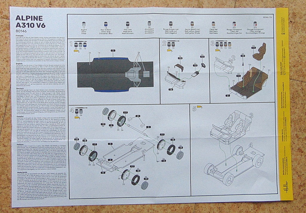 ALPINE A310 Réf 80146  Notice41