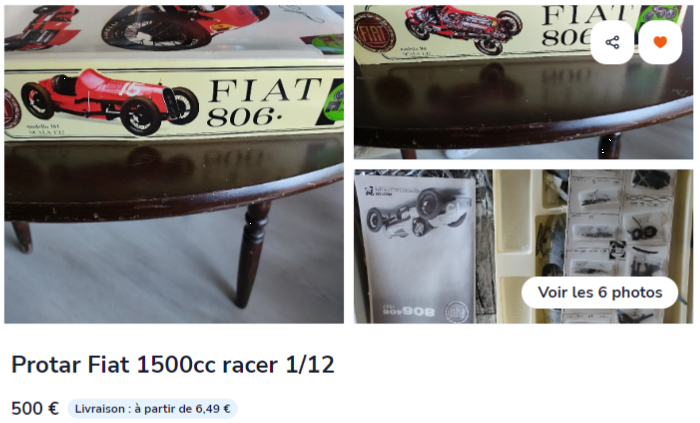 1/12 FIAT806 GrandPrix - ITALERI - réf 4702 - pilote lagaffe - Page 3 Protar10