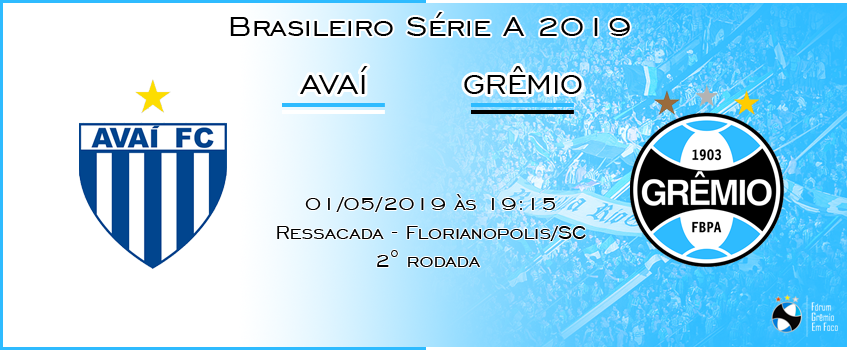 (EMPATE)Avaí 1 x 1 Grêmio 01/05/2019 às 19:15  Ressacada - Florianopolis/SC - 2° Rodada Brasil11