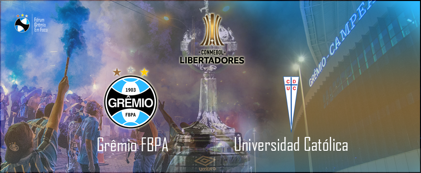 (VITÓRIA - CLASSIFICAÇÃO)Grêmio 2 x 0 Universidad Católica 04/04/2019 às 19:00 Ultima Rodada da fase de grupos Grexun10