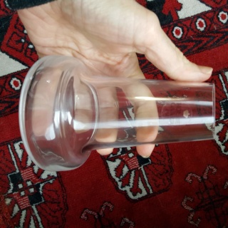 Holmegaard clear vase with mystery signature? - Louise Campbell 20190212