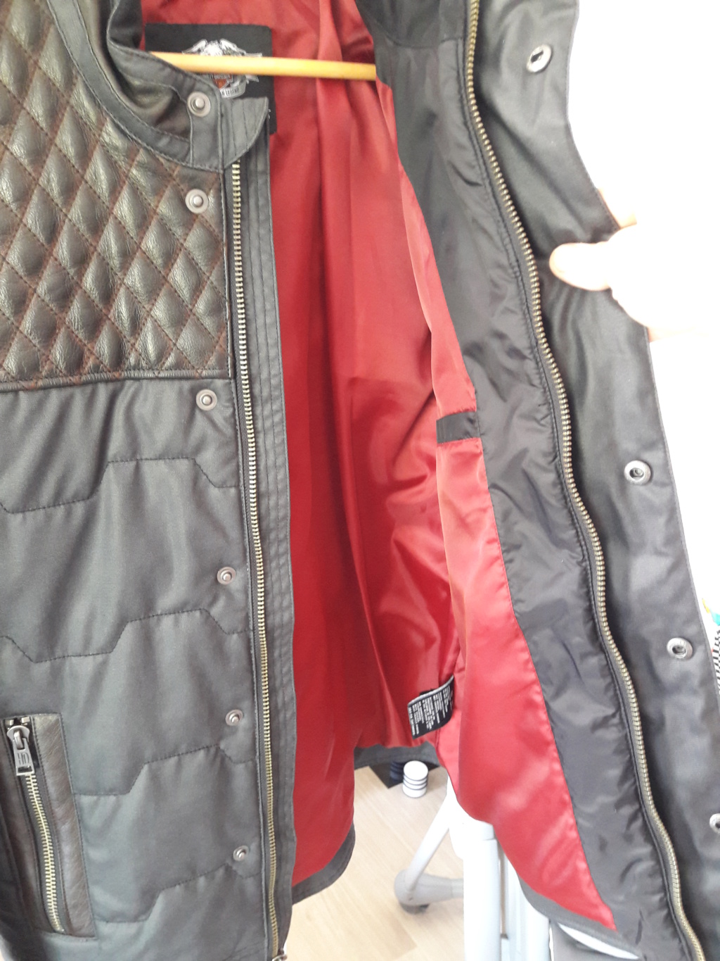 Veste matelassée cuir Harley Davidson Taille XL [VENDU] 20200515