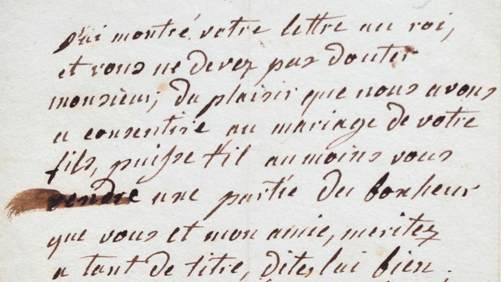 Lettre de Marie-Antoinette au duc de Polignac  3887910