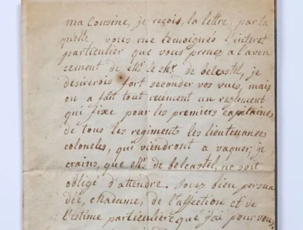 Lettre de Marie-Antoinette à Landgrave de Hesse-Cassel Tzolzo40
