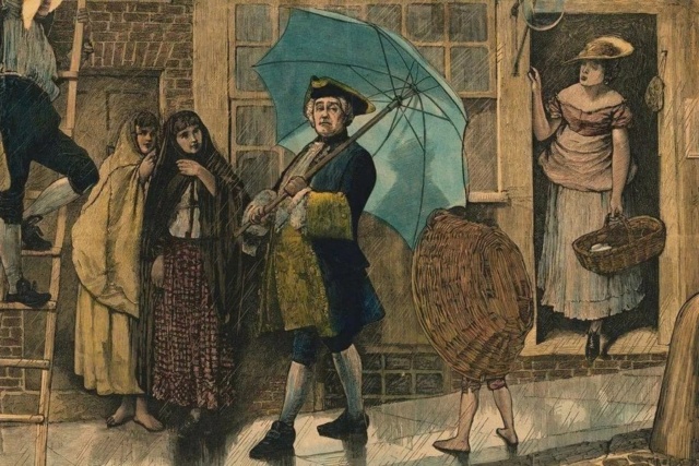 4 мая 1715 года в Париже публике был впервые представлен складной зонтик.  Phot1170