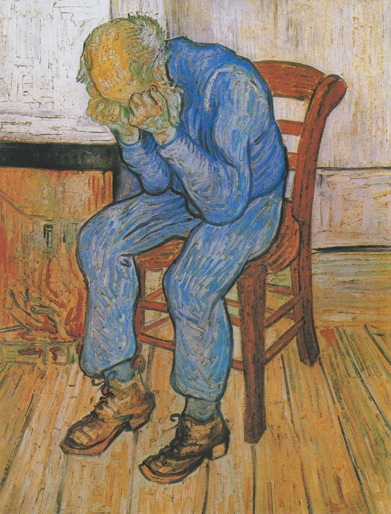 История одной картины: "На пороге вечности" (Au seuil de l'Eternité), 1890 г.  Художник Винсент Ван Гог (Vincent van Gogh; 1853-1890). Phot1330