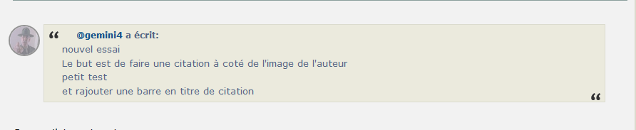 [PHPBB3] Une barre de titre pour les citation avec la photo du profil 1104