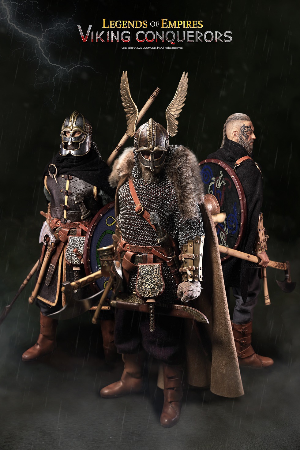 NEW PRODUCT: COOMODEL - Legend of the Empire-Viking Conqueror-Warrior, Berserker, Lord#EL001/EL002/EL003 0257