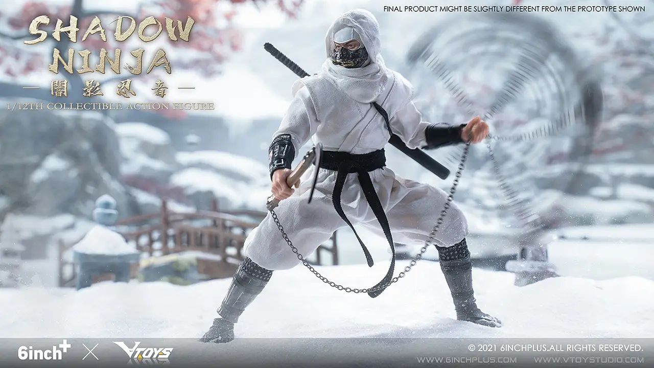 NEW PRODUCT: 6INCH + VTOYS 1/12 Shadow Ninja (black/red/white) 0436