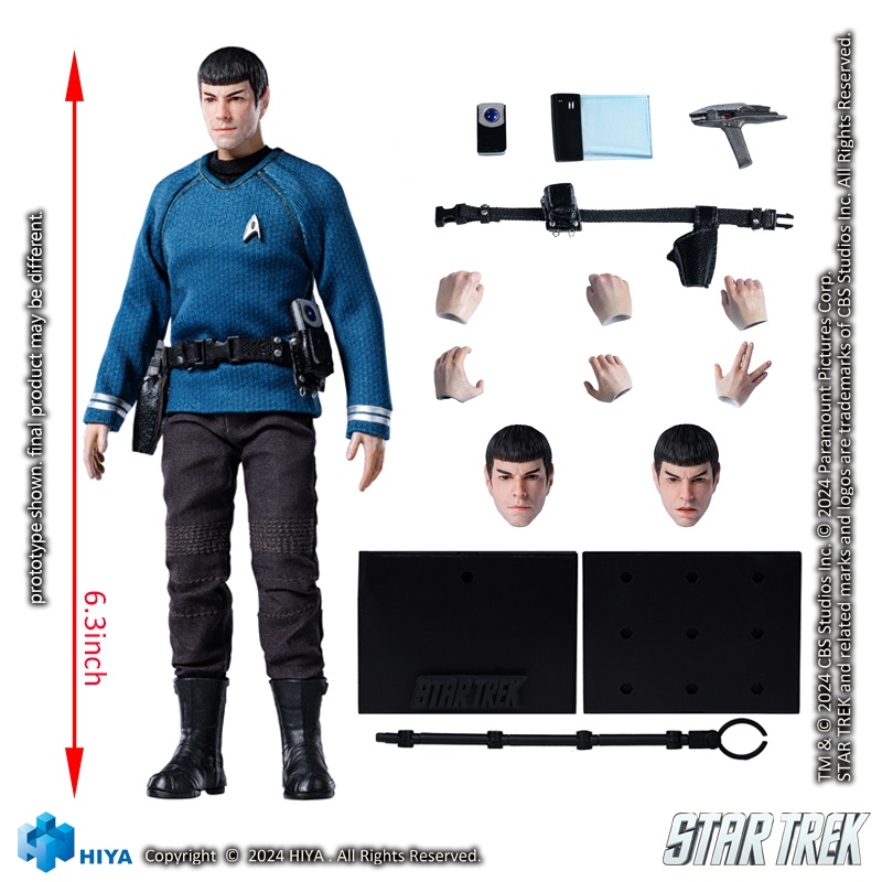 Spock - NEW PRODUCT: HIYA toys: 1/12 2009 version of "Star Trek" - Spock/McCoy [2 styles in total]  12107