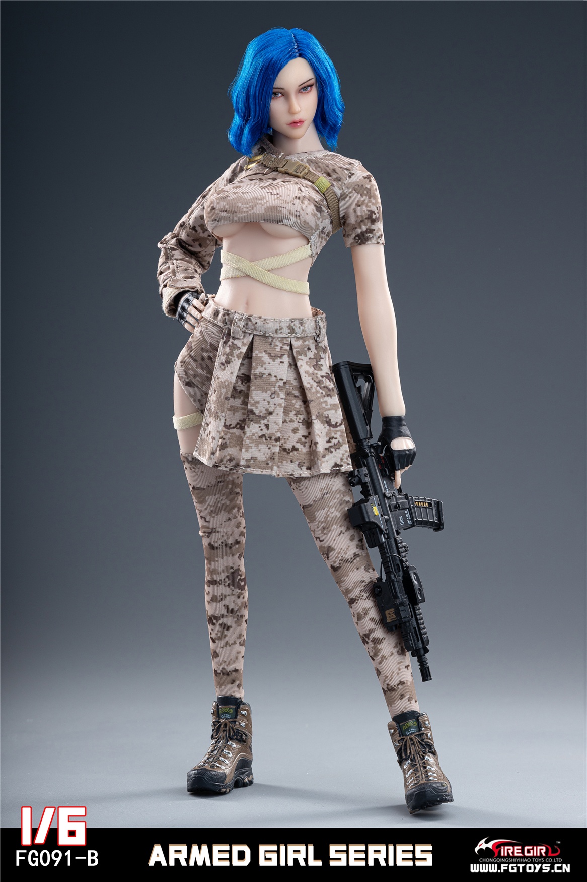 NEW PRODUCT: Fire Girl Toys - Soldier FG091 Armed Girls Series (3 styles A/B/C ) 12110